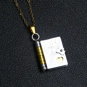 My Incredible Daughter Book Necklace for Daughter,My Little Star Book Necklace,Openable with 6 Pages of Engraved Information,Birthday Day Gift Graduation ,Jewelry of Love,To My Daughter from Mom and Dad