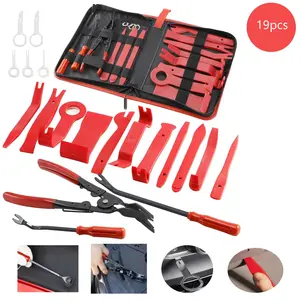 Car panel disassembly tool set of 19 pieces, automatic clamp disassembly tool set, pry bar repair kit, audio interior plastic shell buckle driving recorder quick release buckle car tool