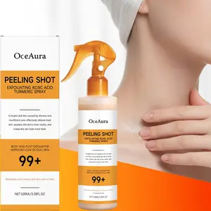 100ML Kojic Acid Turmeric Exfoliating Spray, Dead Skin Remover, Gentle Body Care Cleanser for Brightening & Moisturizing, Hydrating Skin Smoother, Body Hygiene Products
