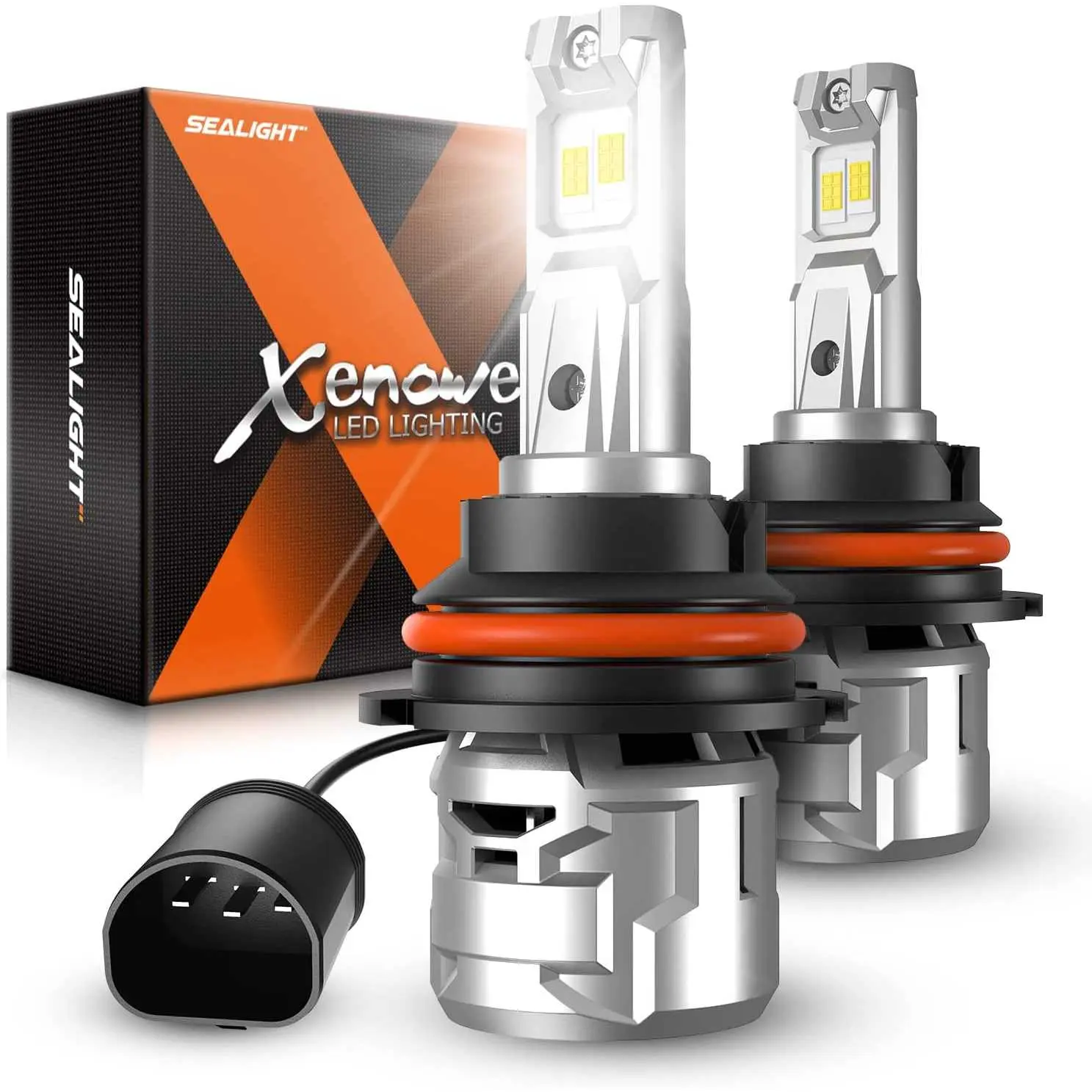 2004 Ford F-250 Super Duty 9007/HB5 80W 6500K White IP68 LED Headlight Bulbs 2PCS SEALIGHT X5