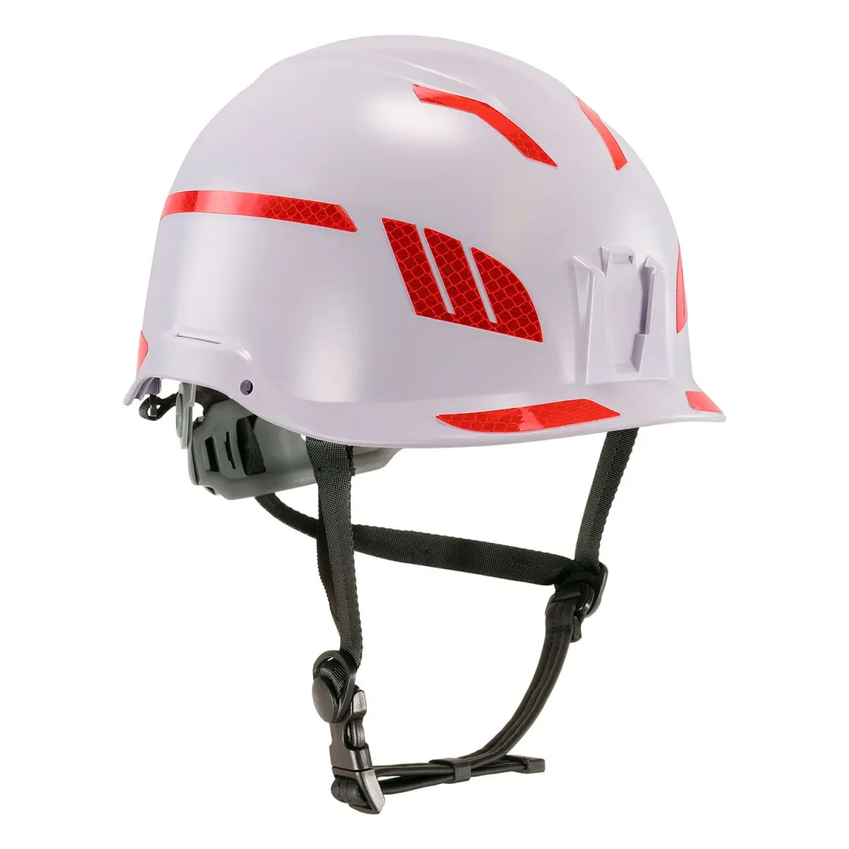 Ergodyne B3168797 Skullerz 8961 Single High Vis Prismatic Reflective Stickers, 1 Size, Cold Resistant for Adult Hard Hats - Safety Helmets, Red - Boosting Visibility