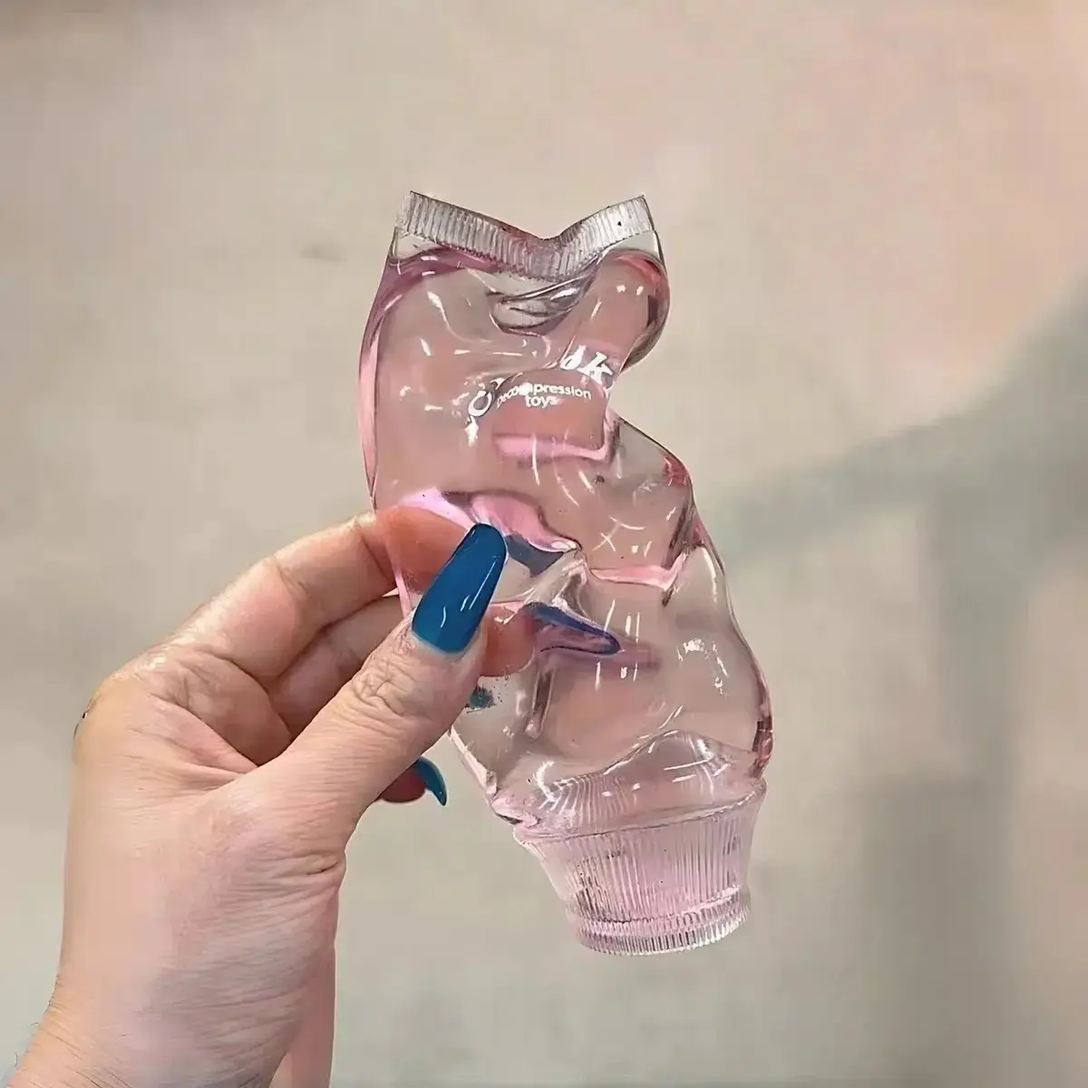 Satisfying squeeze fidget toy for daily stress relief, soft stretch clear gel tube design, great for focus & calming idle hands, perfect desk sensory toy for teens and adults.