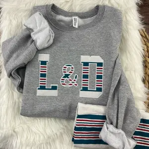 Nurse L&D Sweatshirt | Labor & Delivery Appliqué Crewneck | Baby Swaddle Blanket Letters | Custom Nurse Gift