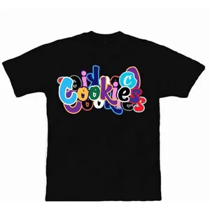 Cookies Graphic T-Shirt, Multicolor Letter Tee, Unisex Crewneck Cotton Shirt, Multiple Colors & Sizes, Casual Daily Streetwear for Men Women