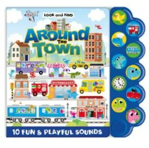 Look and Find Around the Town Sound Book for Kids, Children's Picture Book with Observation Activities, Playful Sounds and Ringing Bells