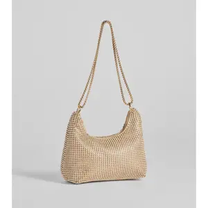 Glamour Girlie Rhinestone Mesh Shoulder Bag