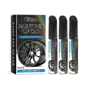 Universal Black Wheel Scratch Eraser | DIY Rim Repair Paint Pen for Scuffs & Scratches