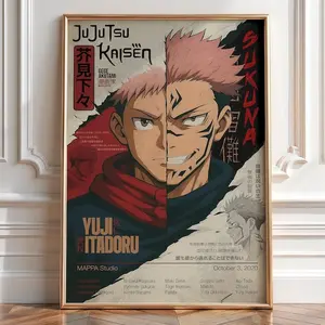 Jujutsu Kaisen Manga, Yuji Itadori and Sukuna Anime Poster