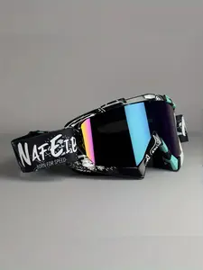 Unisex Off-Road Motorcycle Goggles, Windproof Sandproof Protective Glasses, Decorative PC Lens Frame, Perfect Valentine Gift