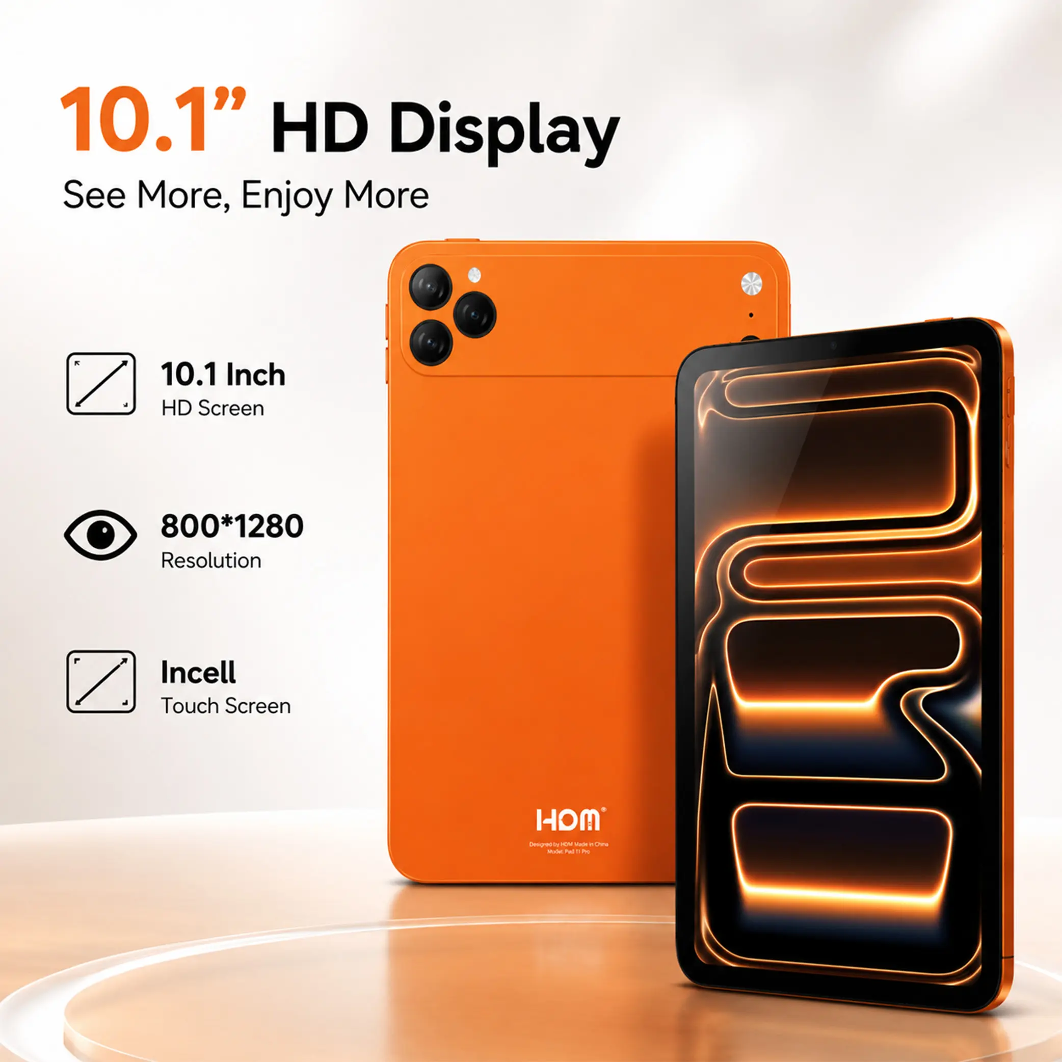 2026 Family Android Entertainment Tablet, 10.1" HD Touchscreen, 8+256 Storage, WiFi Tablet for Kids Learning, Family Streaming & Daily Entertainment