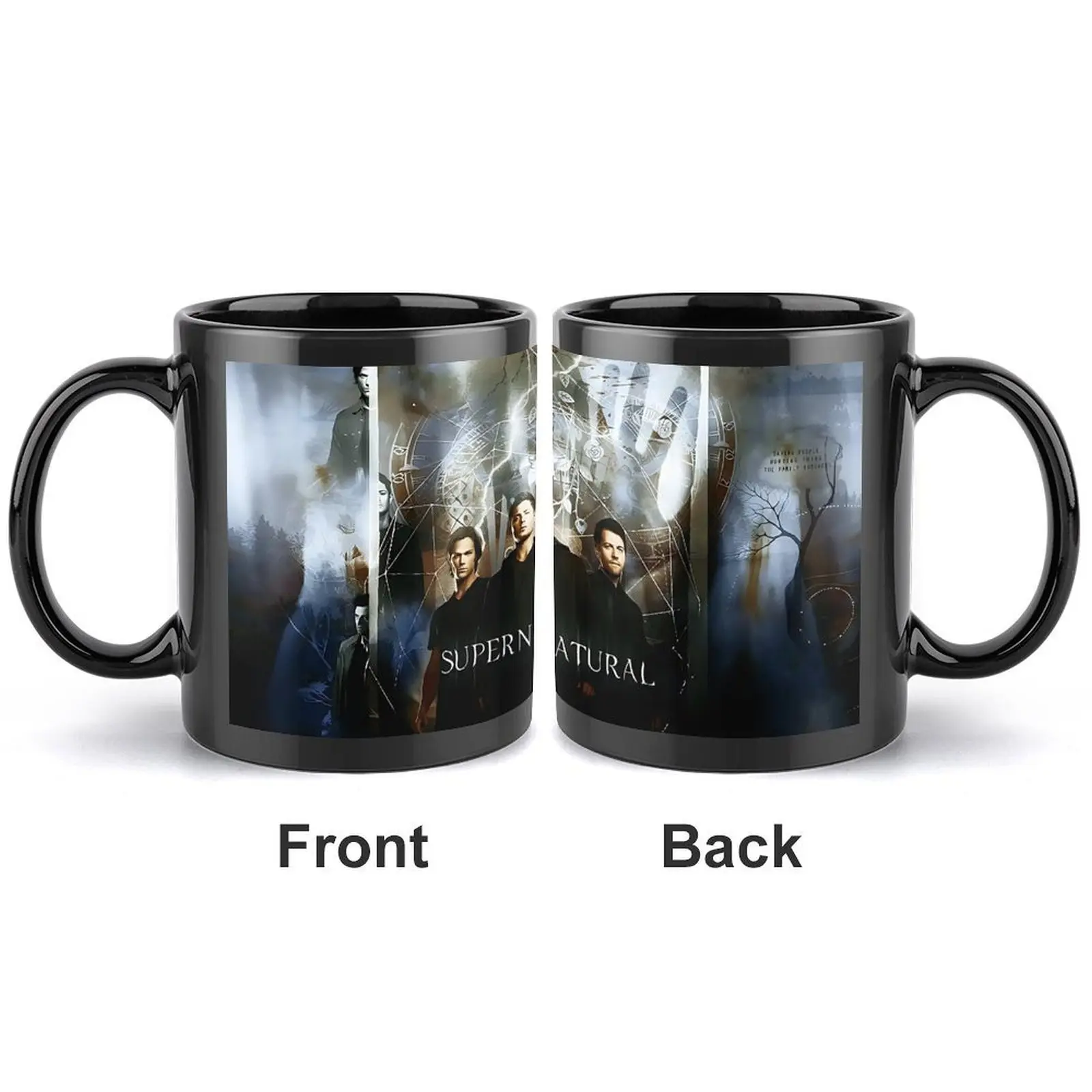 11oz Supernatural Coffee Cup Ceramic Mug, Suitable for Home Use Office Supplies, Gift for Supernatural Fan, TV Show Mug