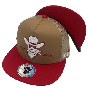 De Rancho RED CACTUS HAT (Khaki/Red) DR044