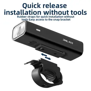 ROCKBROS Bike Lights USB Rechargeable IPX6 Waterproof Bike Headlight Easy Installation Bright Bike Front Light for Night Riding