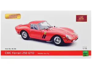 Ferrari 250 GTO Red "Ron Fry - London Motor Show" (1962) Limited Edition to 2000 pieces Worldwide 1/18 Diecast Model Car by CMC