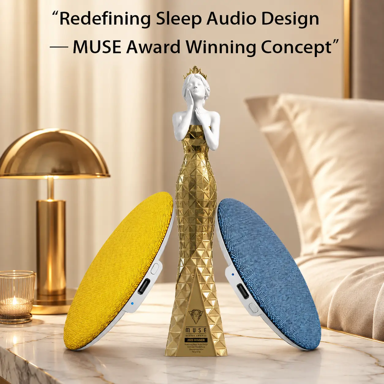 OOBANG Mini Sleep Sound Machine - Cordless Bluetooth Stereo Audio Device with 3 Sounds, Pillow Speaker, Timer, USB Type C Charging, Android Compatibility, Games Support, Earbuds Pairing, Built-in Li-ion Batteries, Cordless Freedom for Home, Travel