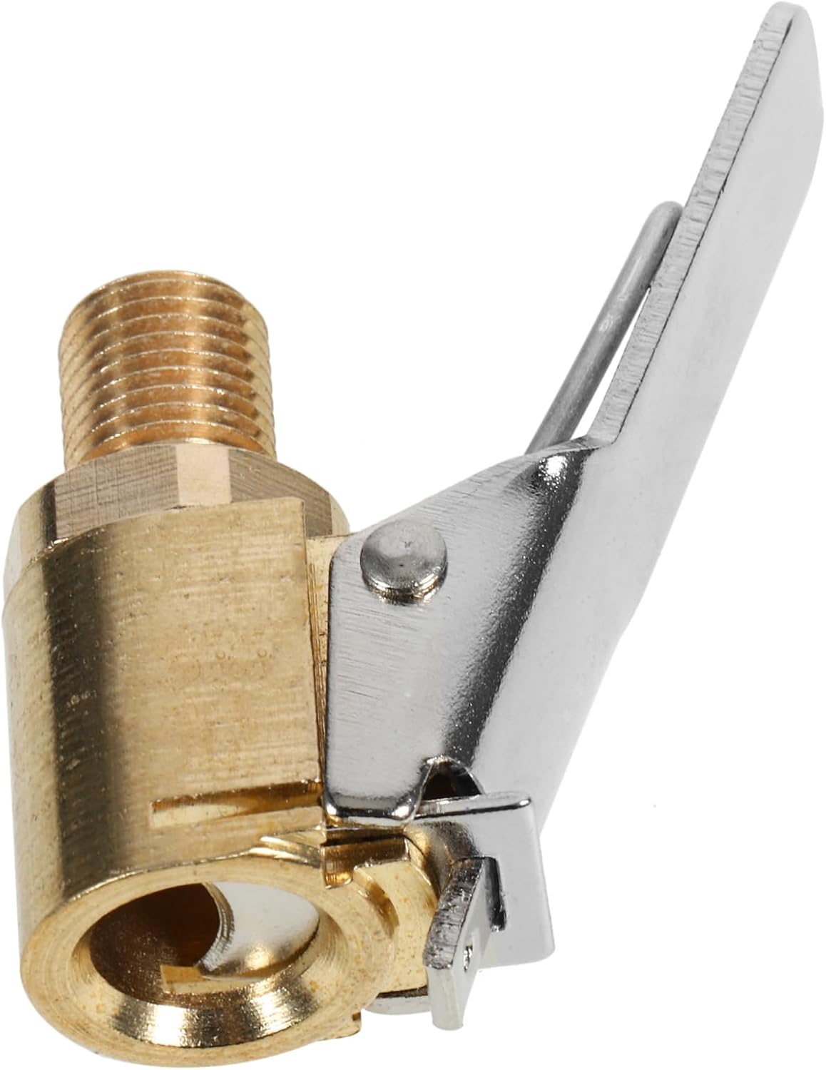 Dual Clip-on Car Tire Air Chuck Inflator Connector 2 Pack Brass 8mm Tyre Wheel Inflatable Adapter for Car Bike