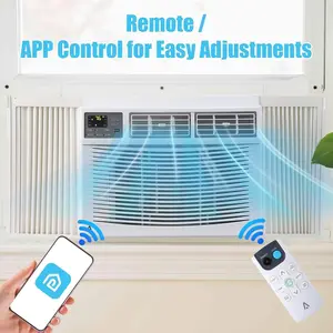 12,000 BTU Window Air Conditioner with WiFi, Energy Efficient Window AC Unit Cools Up to 550 Sq.Ft. with Remote/App Control, Ideal for Apartment, Living Room, Medium Room