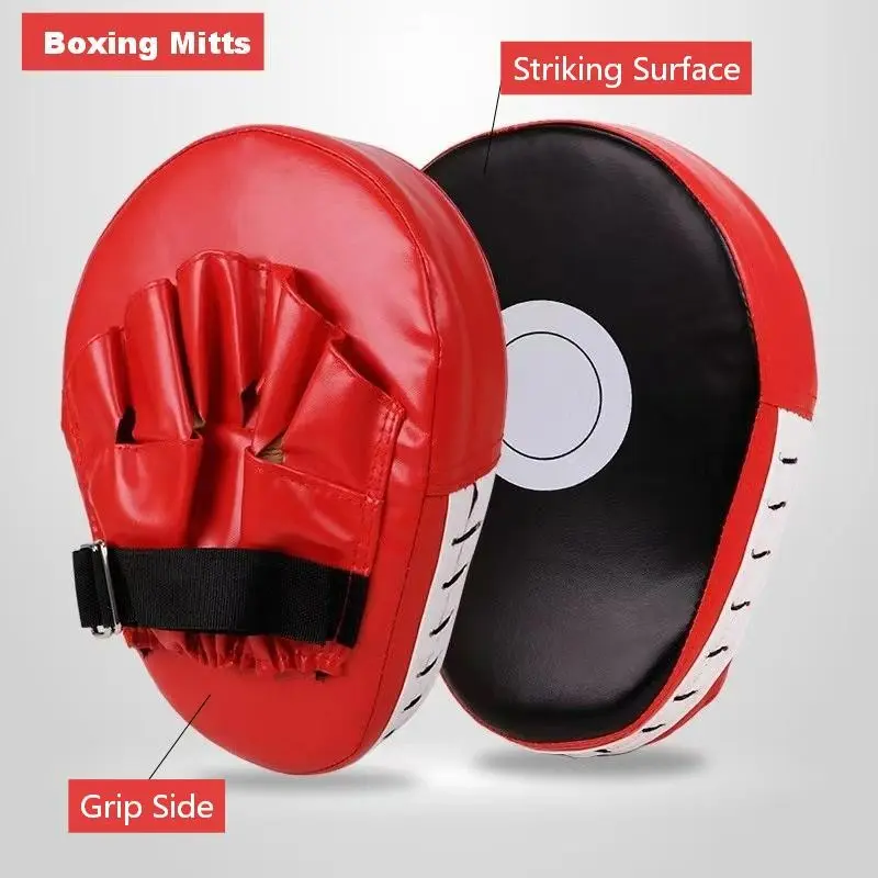 Premium PU Curved Focus Mitts  – Durable & Comfortable for Taekwondo, Sanda & Muay Thai