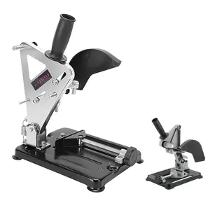 Angle Grinder Stand Grinder Holder | 45 Degree Clamp Angle Grinder Holder Bracket with Slide Handle Cast Iron Base for 100-125mm Angle Grinder