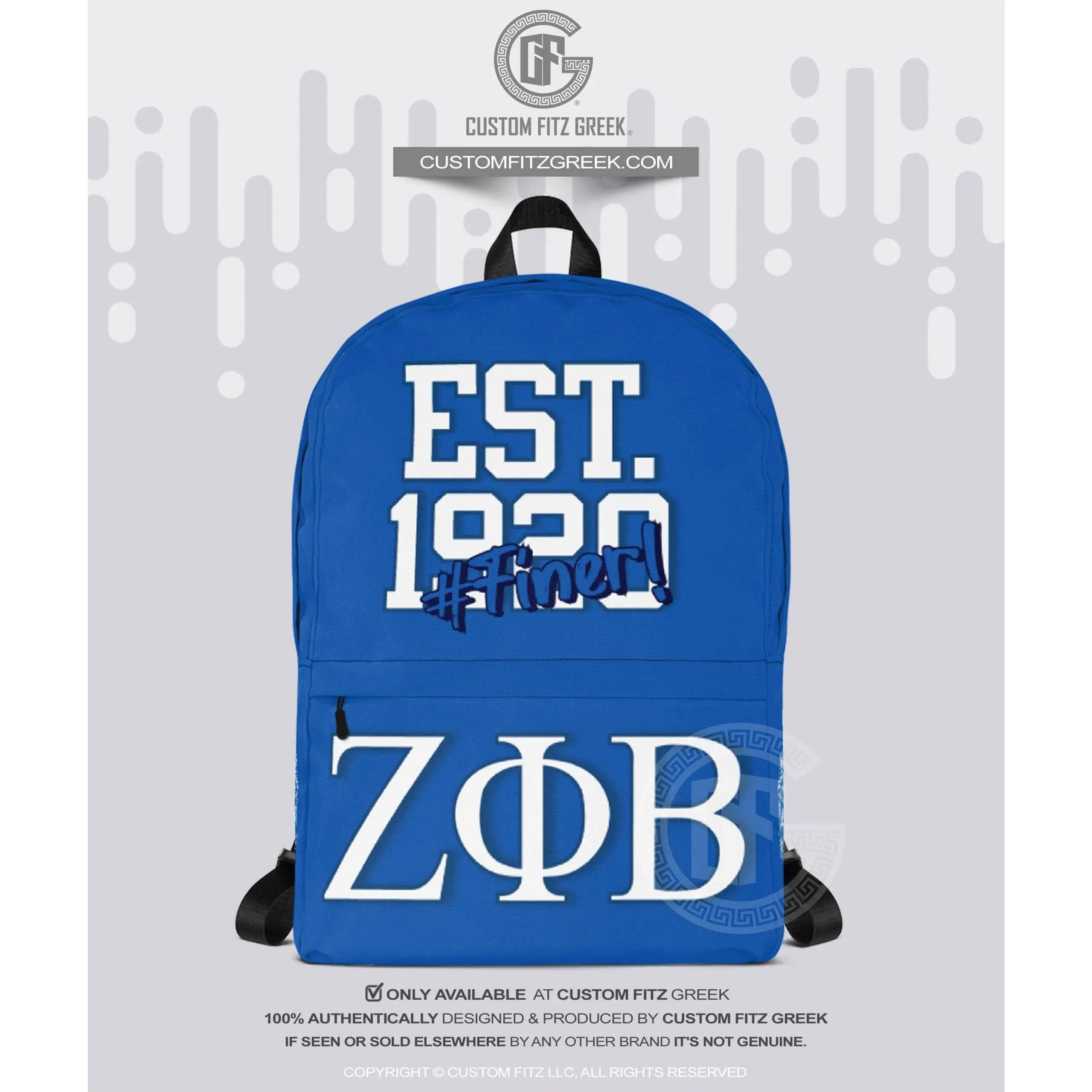 Est. 1920 – Zeta Phi Beta Sorority Backpack (Mid-Size)