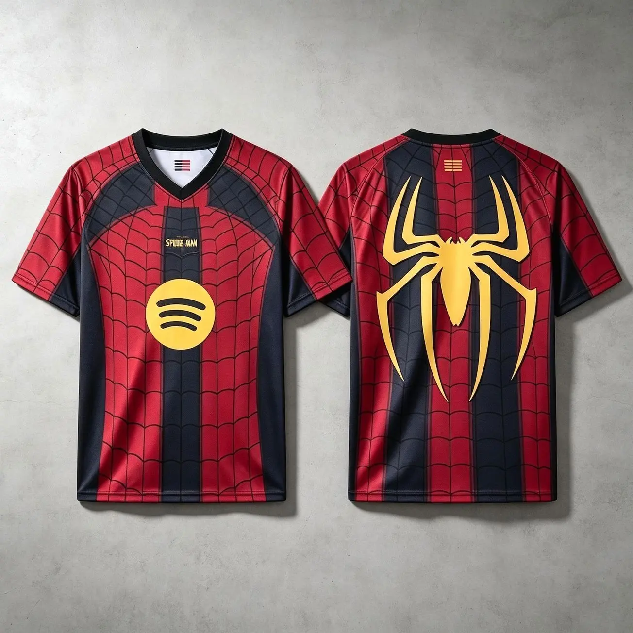 Spider Web Soccer Jersey | Superhero Inspired Graphic Sports Shirt | Streetwear Football Top | Unisex Fan Gift