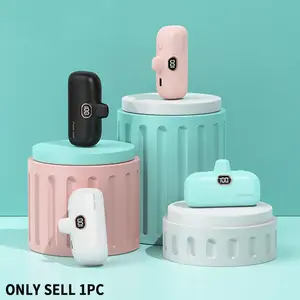 5000mAh Ultra-Portable Power Bank, Portable Powerbank, Digital-Display Mini Power Bank, Lipstick-Sized Compact Charger, Compatible with iPhone 15/16 Series, Other Android Phones, Christmas Gift, Hiking, Shopping, Daily Commute