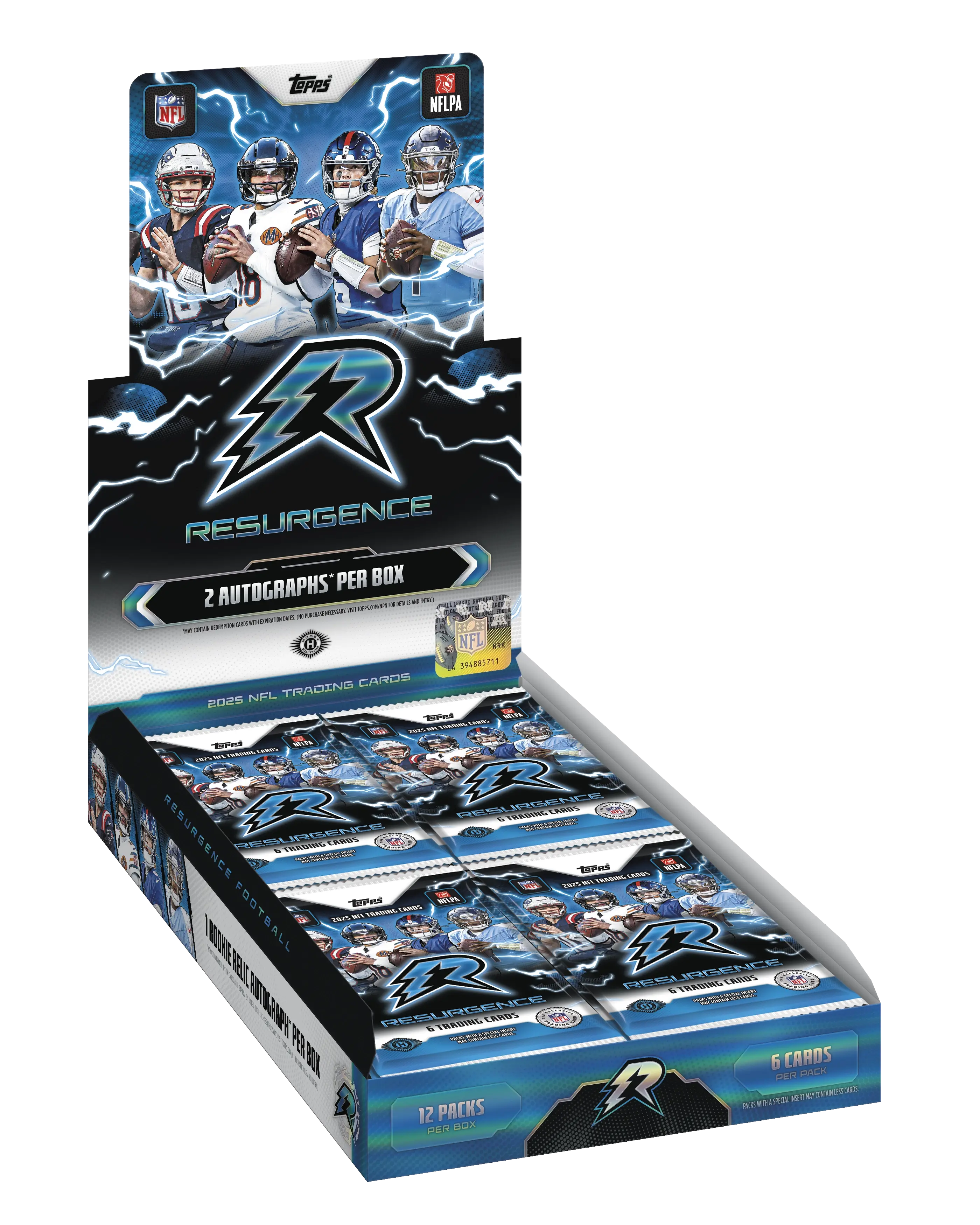 2025 Topps Resurgence Football Hobby Set, Sports Trading Cards with Autographs, Sports Cards