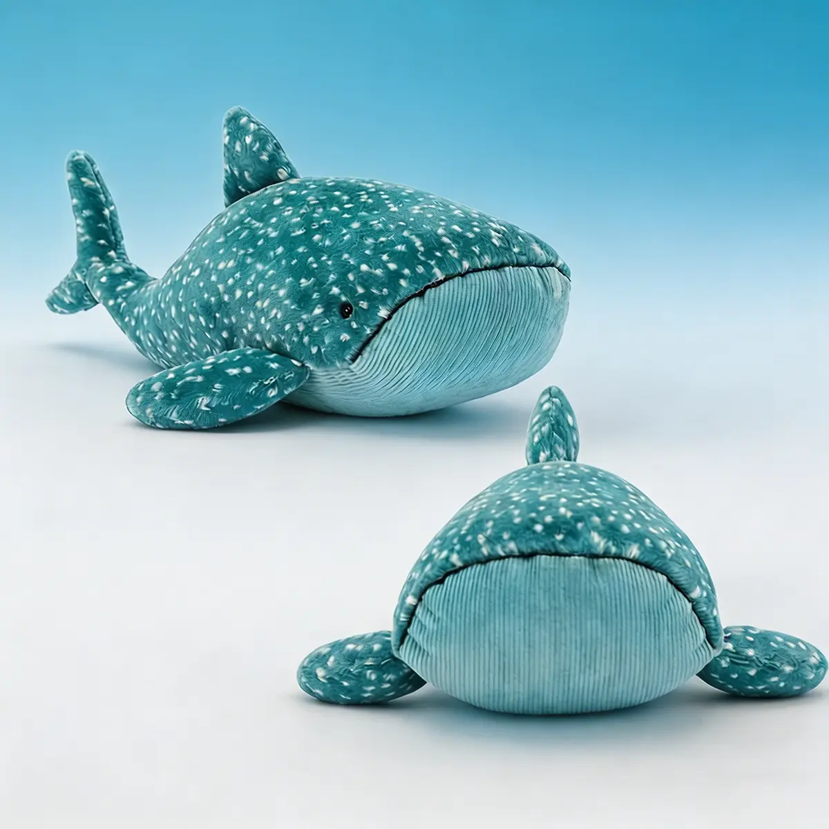 Gobfrey Whale Shark Plush Toy, 16 Inch Soft Stuffed Sea Animal, Cute Spotted Shark Plushie for Kids, Ocean Lovers and Room Decor