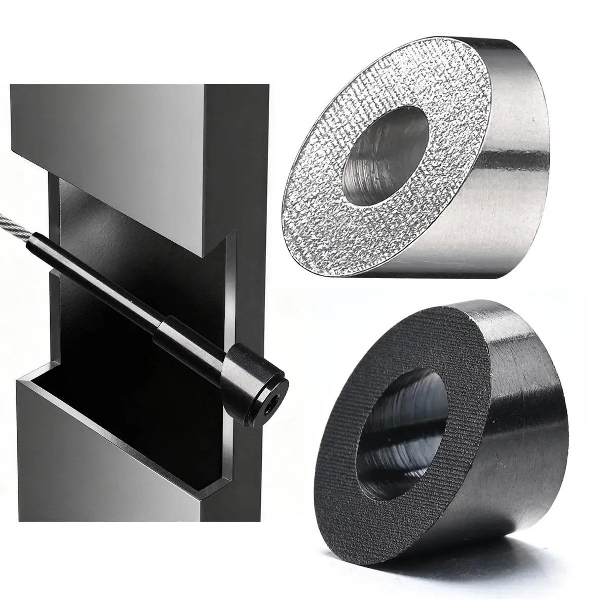 Yescom 30x 1/4" Angled Beveled Washers 30 Degree 316 Stainless Steel
