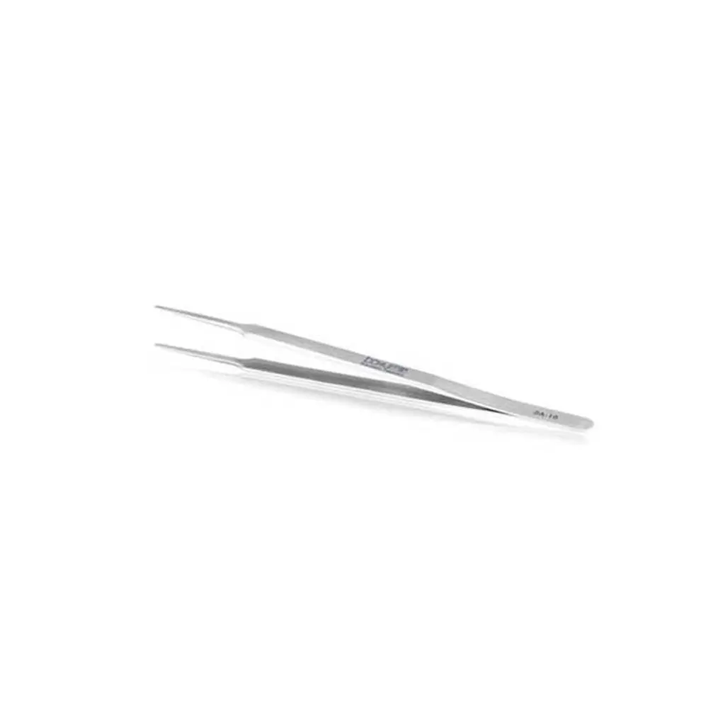 Precision Stainless Steel Tweezers - Anti-Magnetic, Polished Finish Professional Hand Tool for Locksmiths’ Rekeying Tasks, Circuit Board Applications