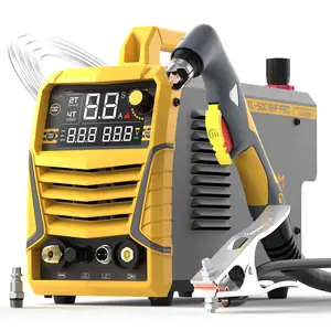 TOOLIOM 50A Non-HF Pilot Arc Plasma Cutter, 110/220V Dual Voltage Metal Cutting Machine, 3/4" Clean Cut Capacity, Large Digital Display with 2T/4T Function