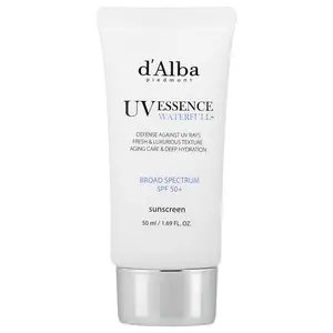 d'Alba UV Essence Waterfull+ Sunscreen, SPF 50+, 1.69 fl oz (50 ml)