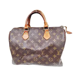 Pre-owned Louis Vuitton canvas Shoulder Bags $1630 2000 LV Hand Bag Speedy 30 Brown Monogram TH0070