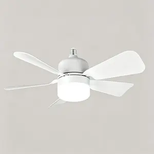 Screw-in Ceiling Fan Light with Remote, 16 Inch Low Profile Fan, 3000K-6500K Dimmable, Quiet 3-Speed Fan Light for Bedroom, Living Room, Small Spaces,summervibes