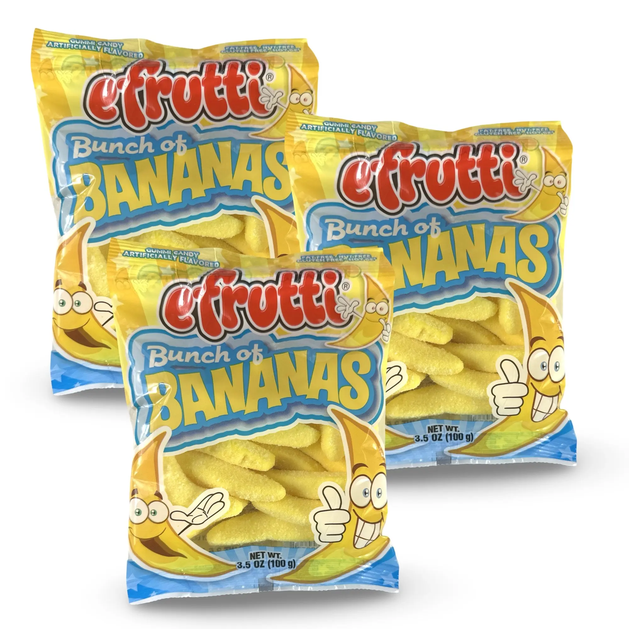 E Frutti Banana Flavored Chewy Gummies Candy, 3.5 Oz, Pack of 3 E Frutti Banana Flavored Chewy Gummies Candy, 3.5 Oz, Pack of 3