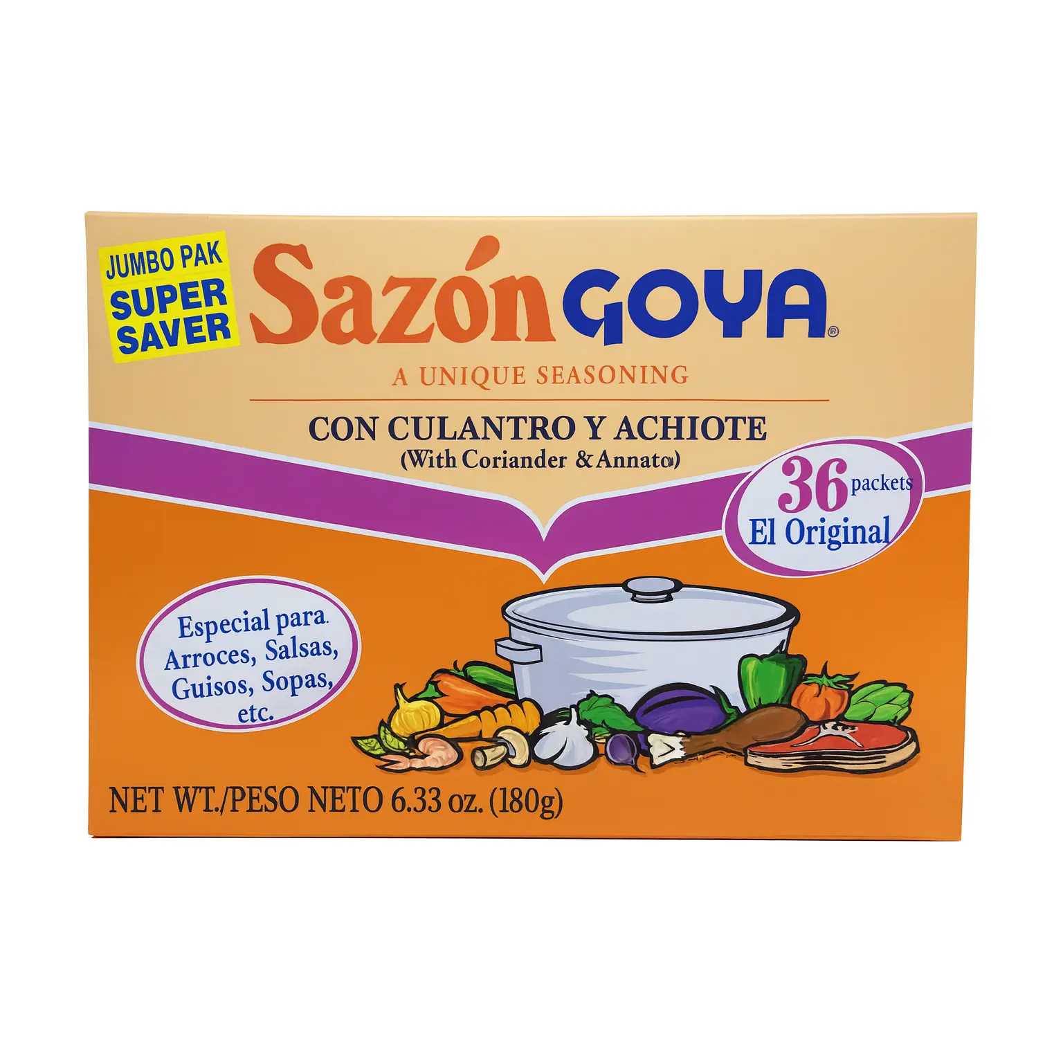 Sazón Goya, 36 packets