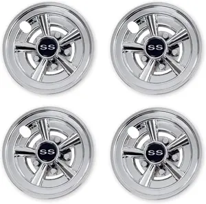 Golf Cart SS Wheel Covers Hub Caps for  Golf Carts 8 inch(Set of 4)