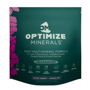 OPTIMIZE MINERALS Daily Multi-Mineral Formula 30 Day Supply - 70+ Essential Trace Minerals,Composite cellulose improves health and wellness