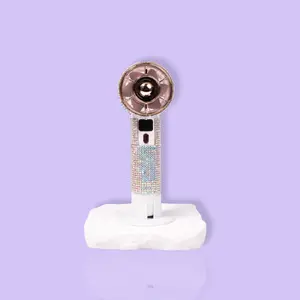 Portable Handheld Cooling Fan with Diamonds Quick Drying for Lash Services