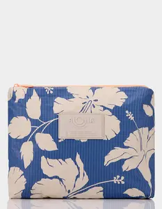 ALOHA COLLECTION  Womens Salina Tiny Stripe Mid Pouch, Navy Combo