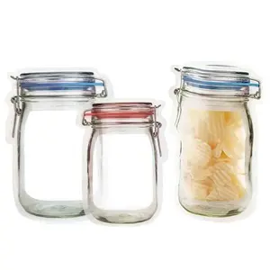 Reusable Mason Jar Storage Bag Set