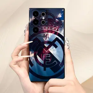 Fashion Football Club Pattern Autumn Winter Fashion Durable Matte Texture Anti-Fall New Phone Case for Samsung Galaxy S26 S25 S24 S23 S22,iphone 17 16 15 14 13 12 11 17Air Plus Pro Promax Birthday Gift
