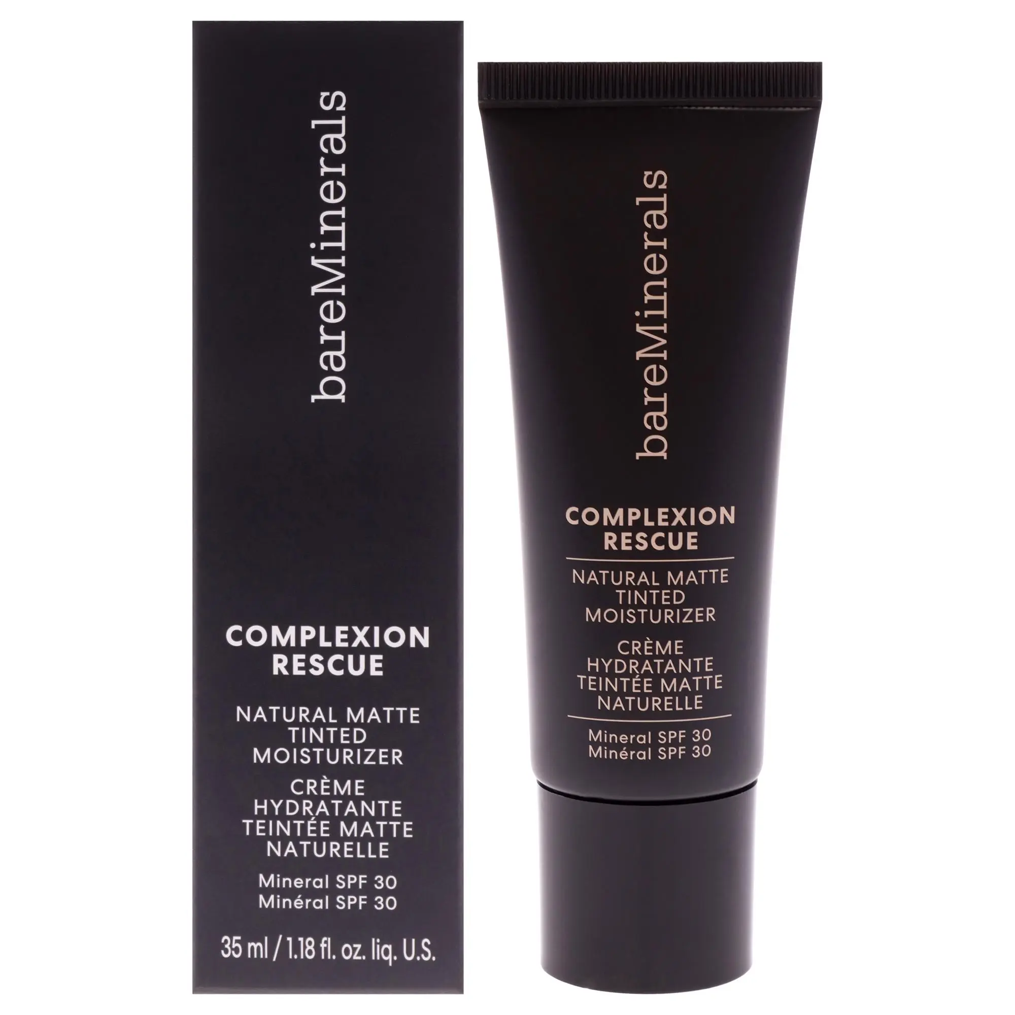 bareMinerals Complexion Rescue Hydrating Natural Matte Tinted Moisturizer SPF 30 - Women's 03 Buttercream Makeup, 1.18 oz