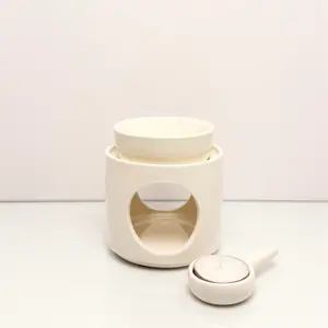 Wax Melt Warmer - Traditional Design with Round Container and Handle, Ideal for Warmering Wax Candles