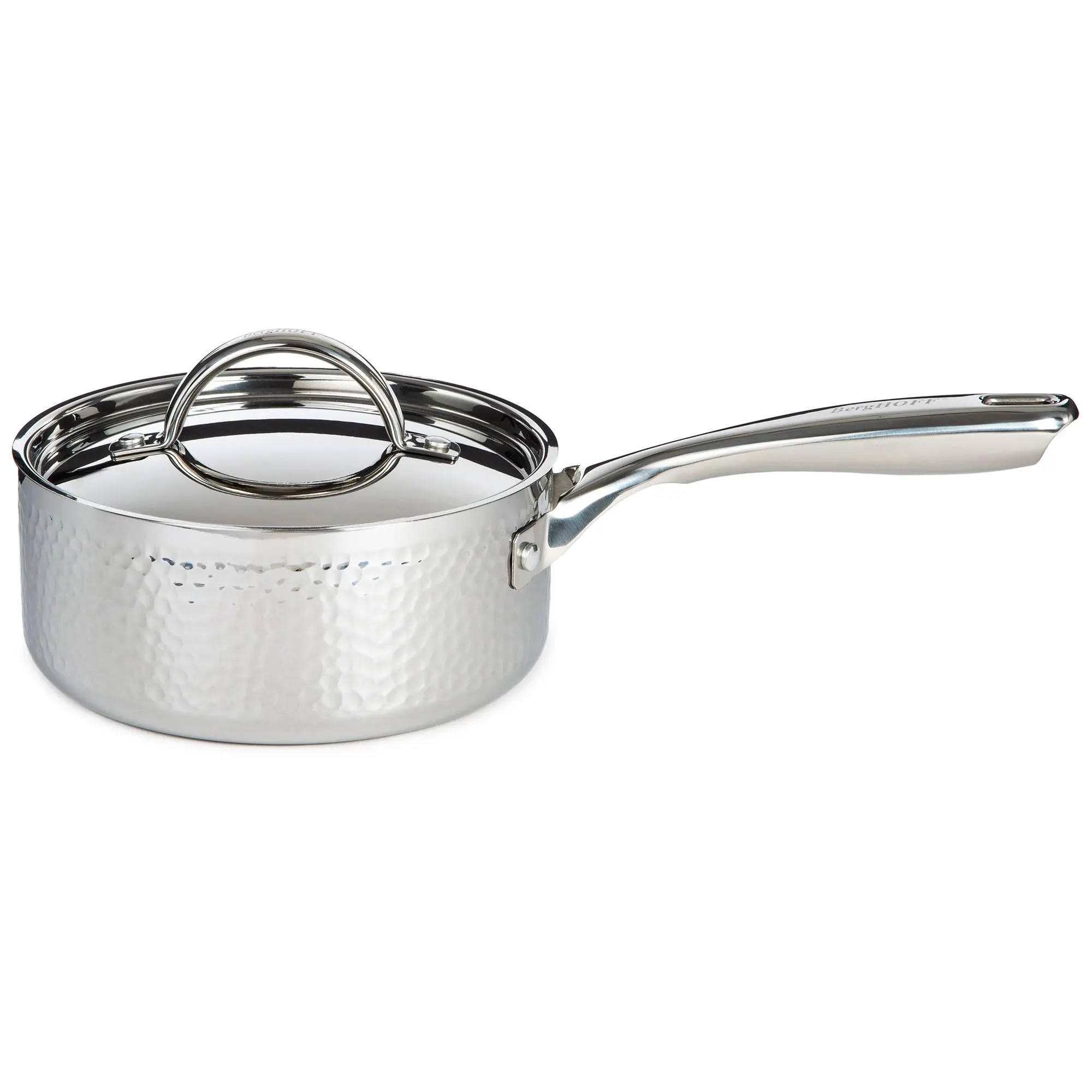 BergHOFF Vintage Tri-Ply 18/10 SS 7" Saucepan 2qt., Hammered