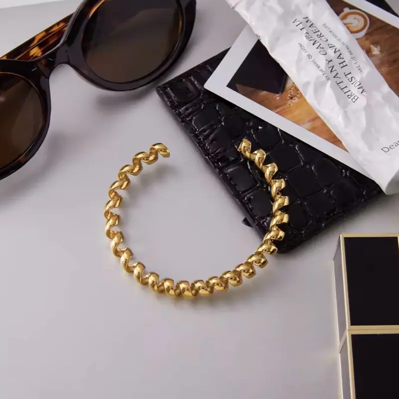 Elegant Spiral Open Cuff