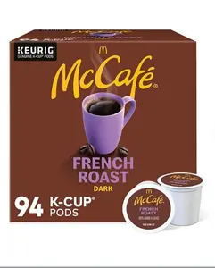 McCafe Medium Roast Ground Coffee, Premium Roast Decaf, 12 Oz Bean Beverage Dark Flavor French