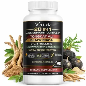 Tongkat Ali 20-in-1 Compound Dietary Capsules - High Potency Stamina & Training Supplement for Strength, Energy, Vitality, Sports Performance Support, High Potency Supplement