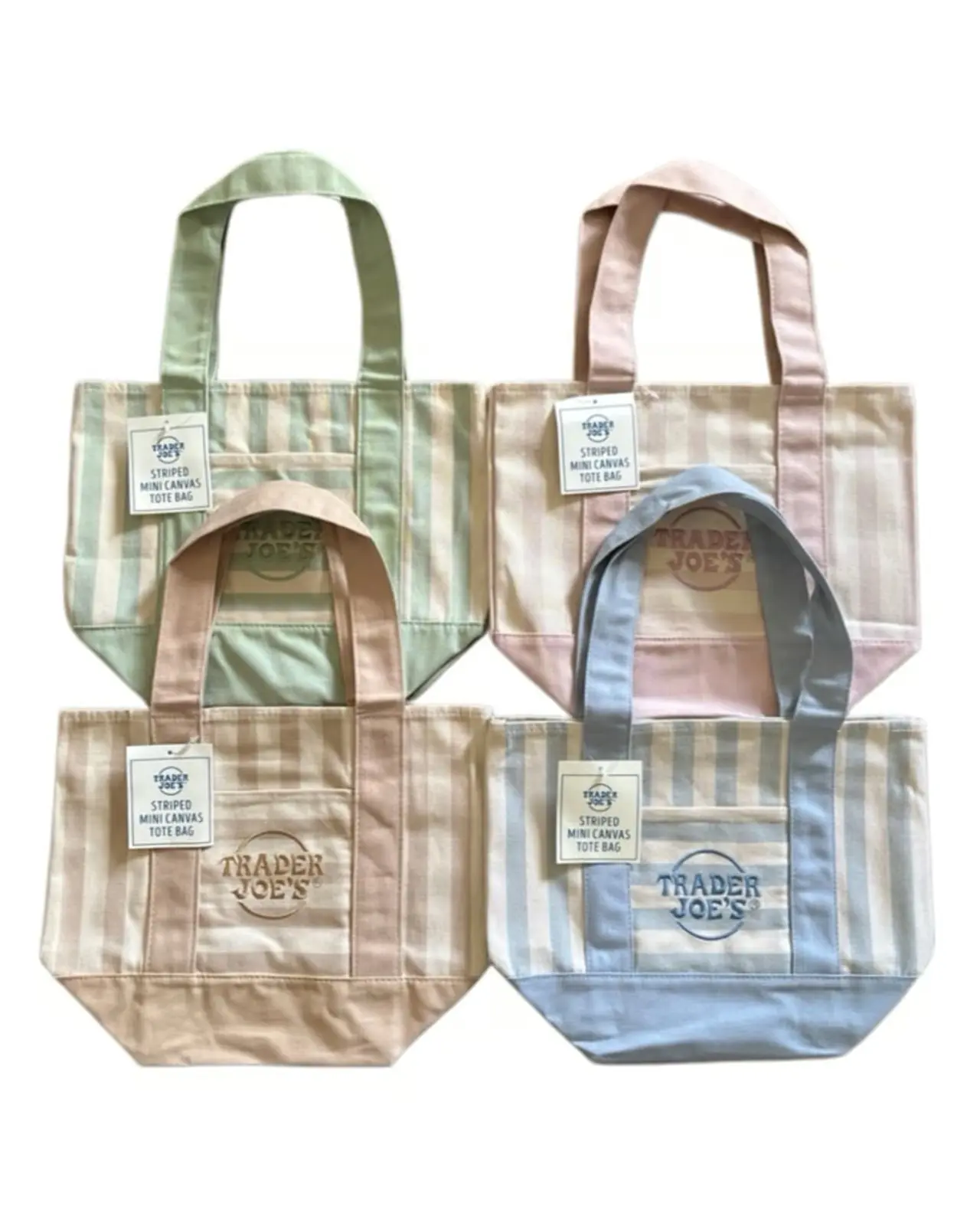 Trader Joe's Striped Canvas Mini Tote Summer 2026 Collection