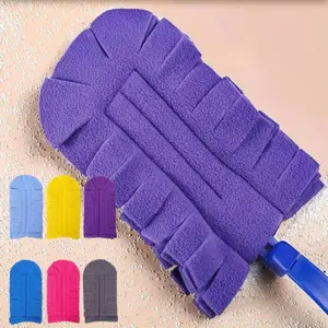 6pcs, Reusable Dusting Pads for Swiffer, Heavy-Duty Microfiber Dusting Mitt for Ceiling Fans, Hard Wood, Blinds, Floors, Dust Removal Tool